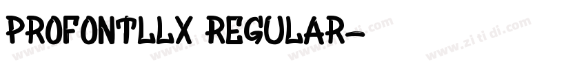 ProFontllx Regular字体转换